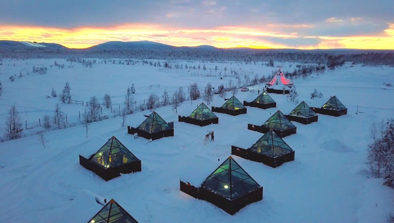 Aurora Pyramid Glass Igloos Köngäs Exteriér fotografie